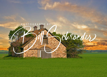 Brassey Stone Barn at Sunset