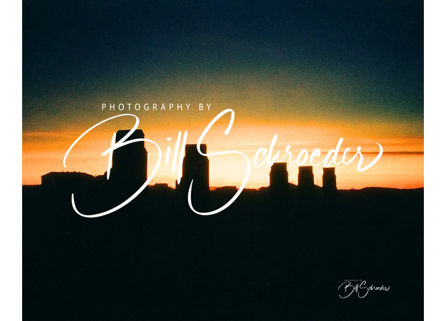 Prairie Elevators at End of Day