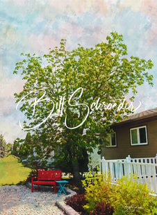 Red Bench on Woodward Avenue