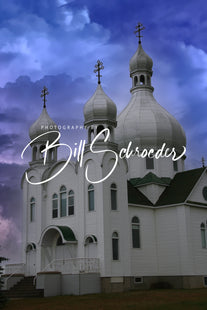 St-Julien Ukranian Orthodox Church - before the Storm